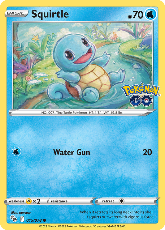 2022 Pokemon SWSH Pokemon Go 015/078 Squirtle