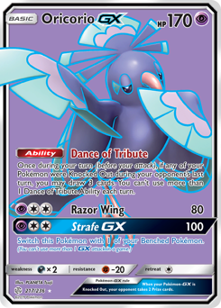 2019 Pokemon SM Cosmic Eclipse 217/236 Oricorio GX