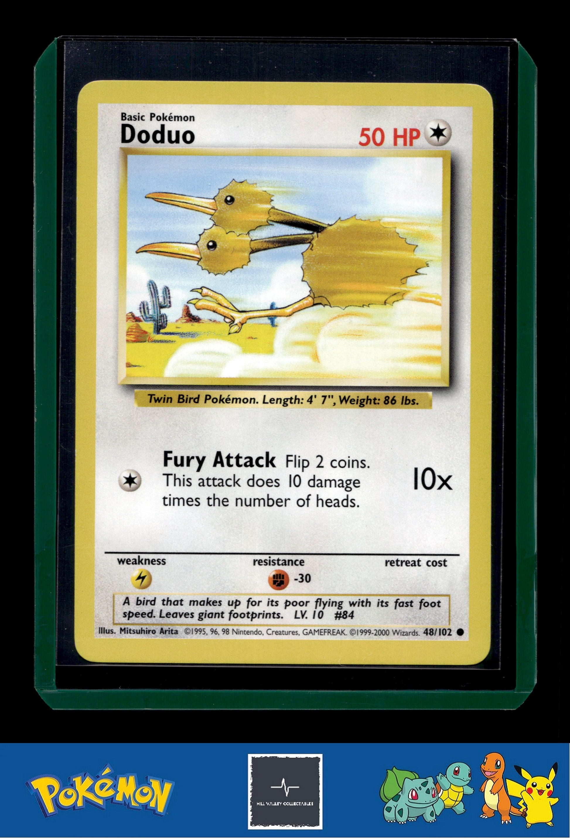 1999-2000 Pokemon 4th Print UK Base Set 48/102 Doduo