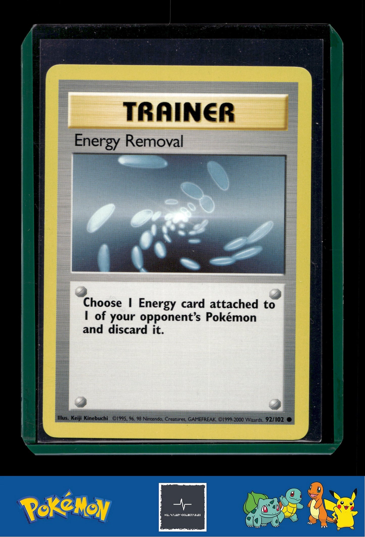 1999-2000 Pokemon 4th Print UK Base Set 92/102 Energy Removal