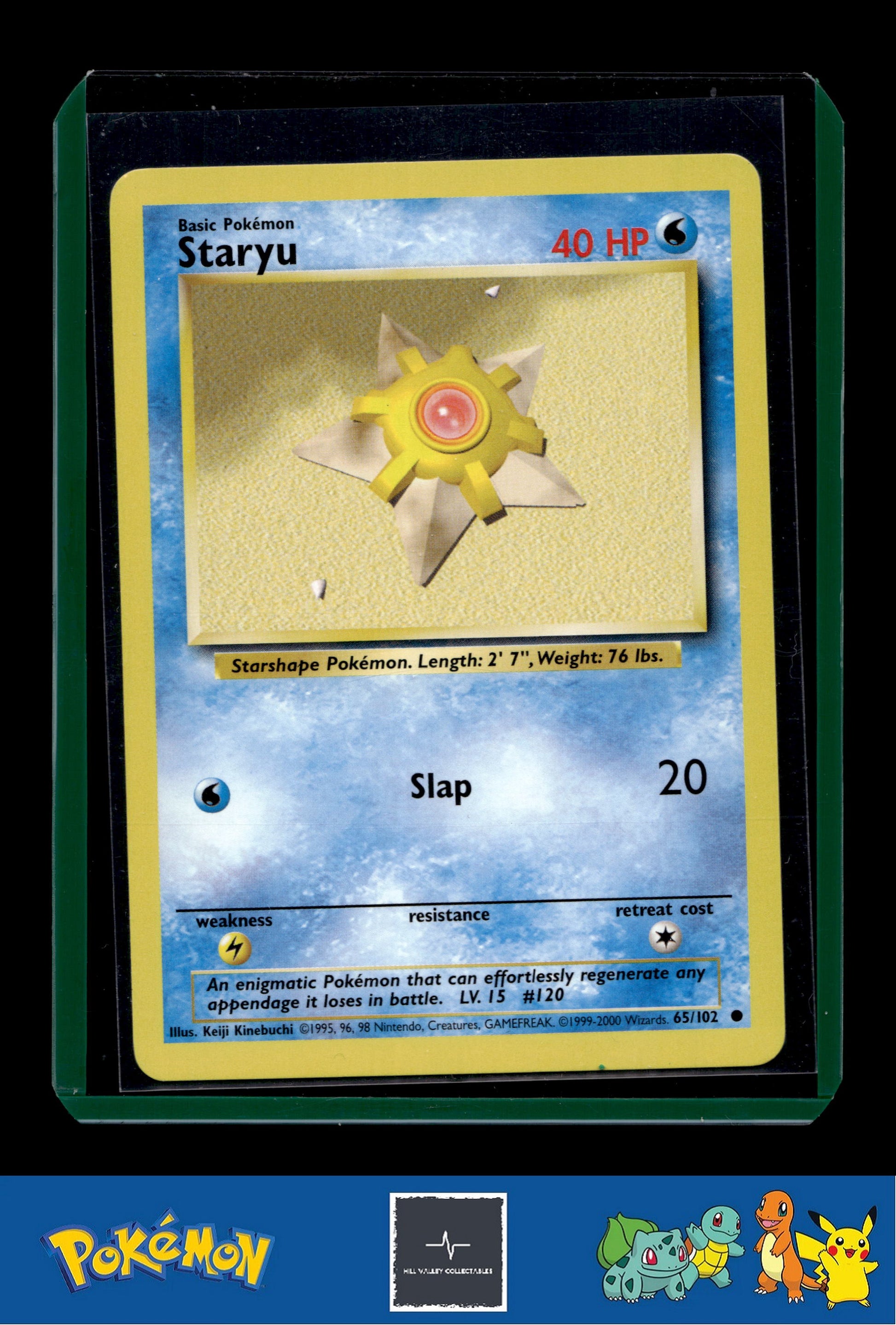 1999-2000 Pokemon 4th Print UK Base Set 65/102 Staryu