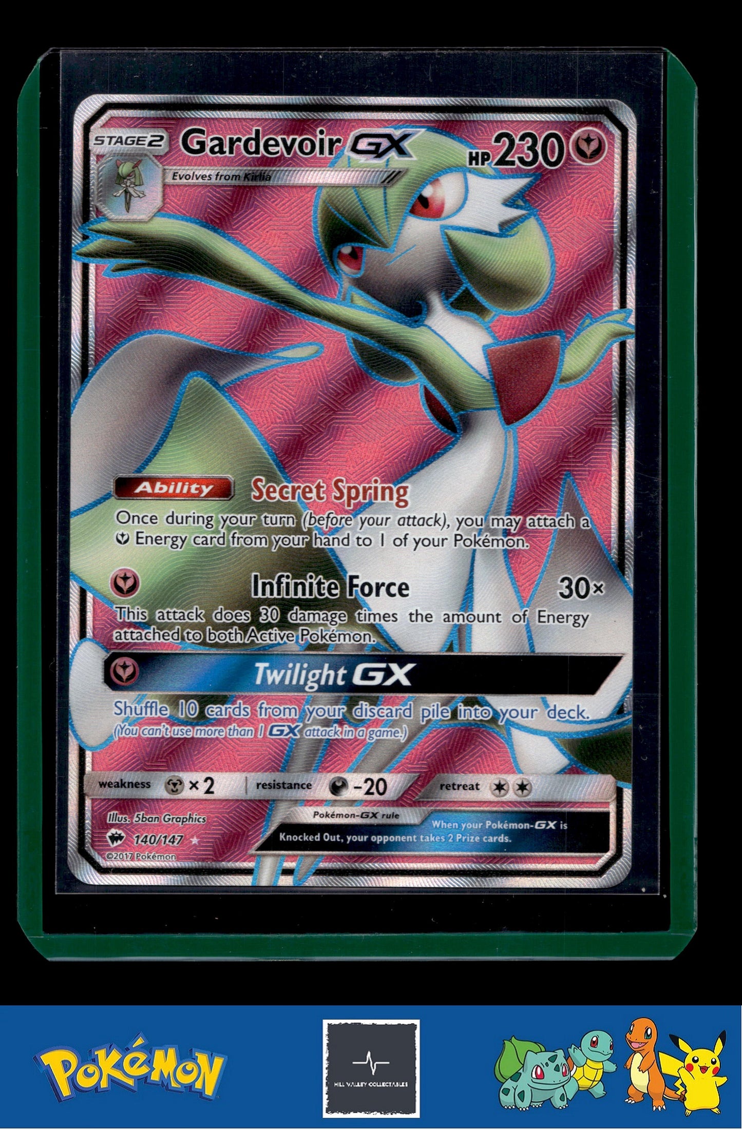 2017 Pokemon SM Burning Shadows 140/147 Gardevoir GX