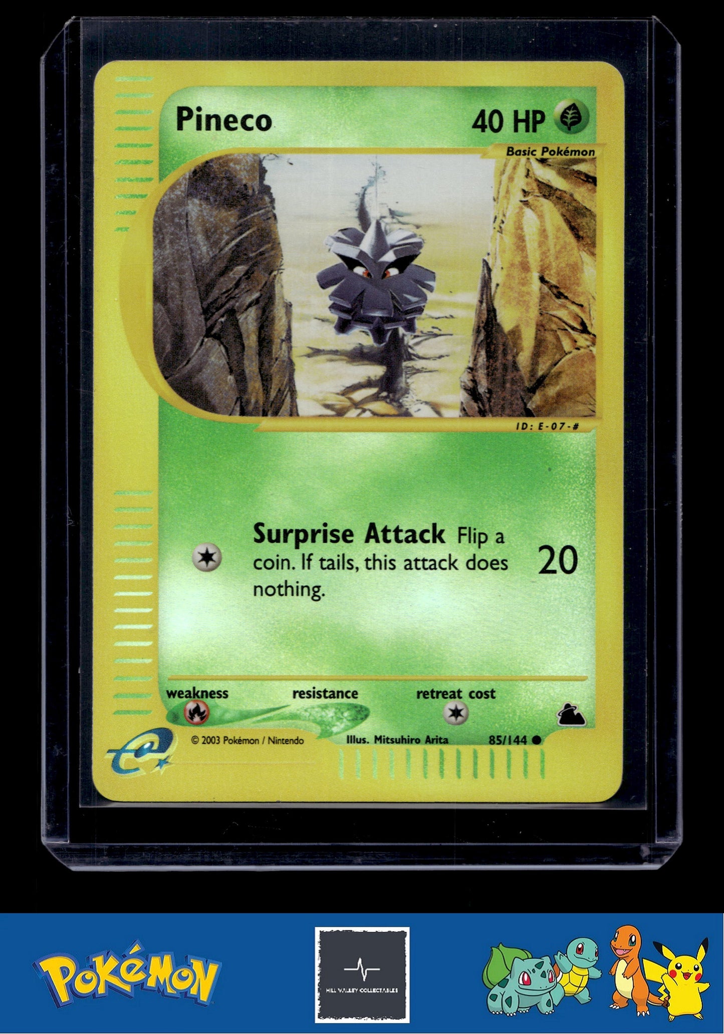 2003 Pokemon Skyridge 085/144 Pineco Reverse