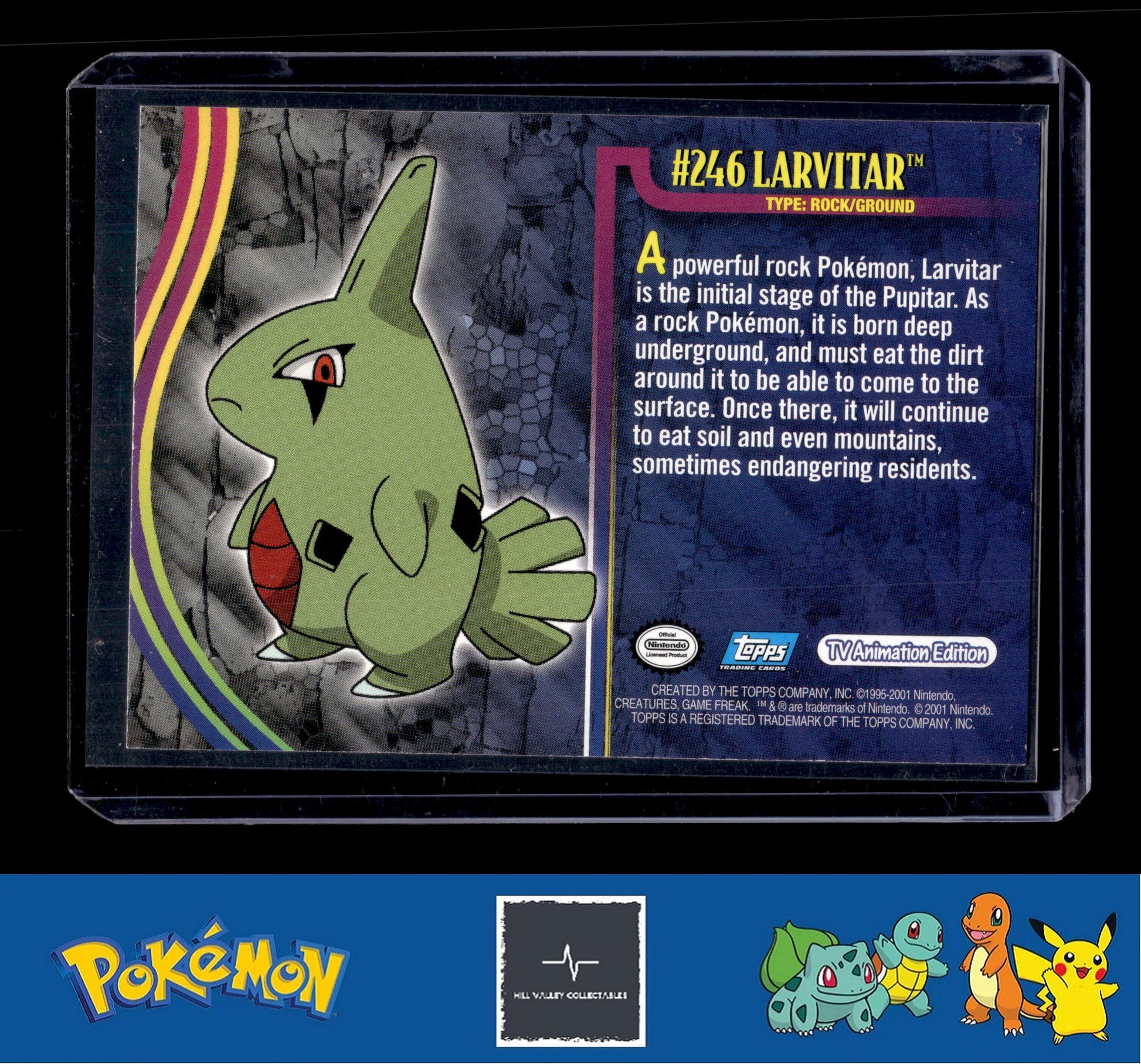 2001 Topps Johto League Champions 246 Larvitar