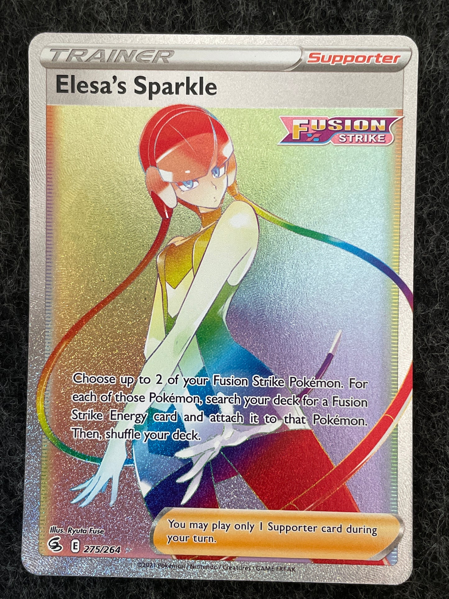 2022 Pokemon SWSH Fusion Strike 275/236 Elesa's Sparkle