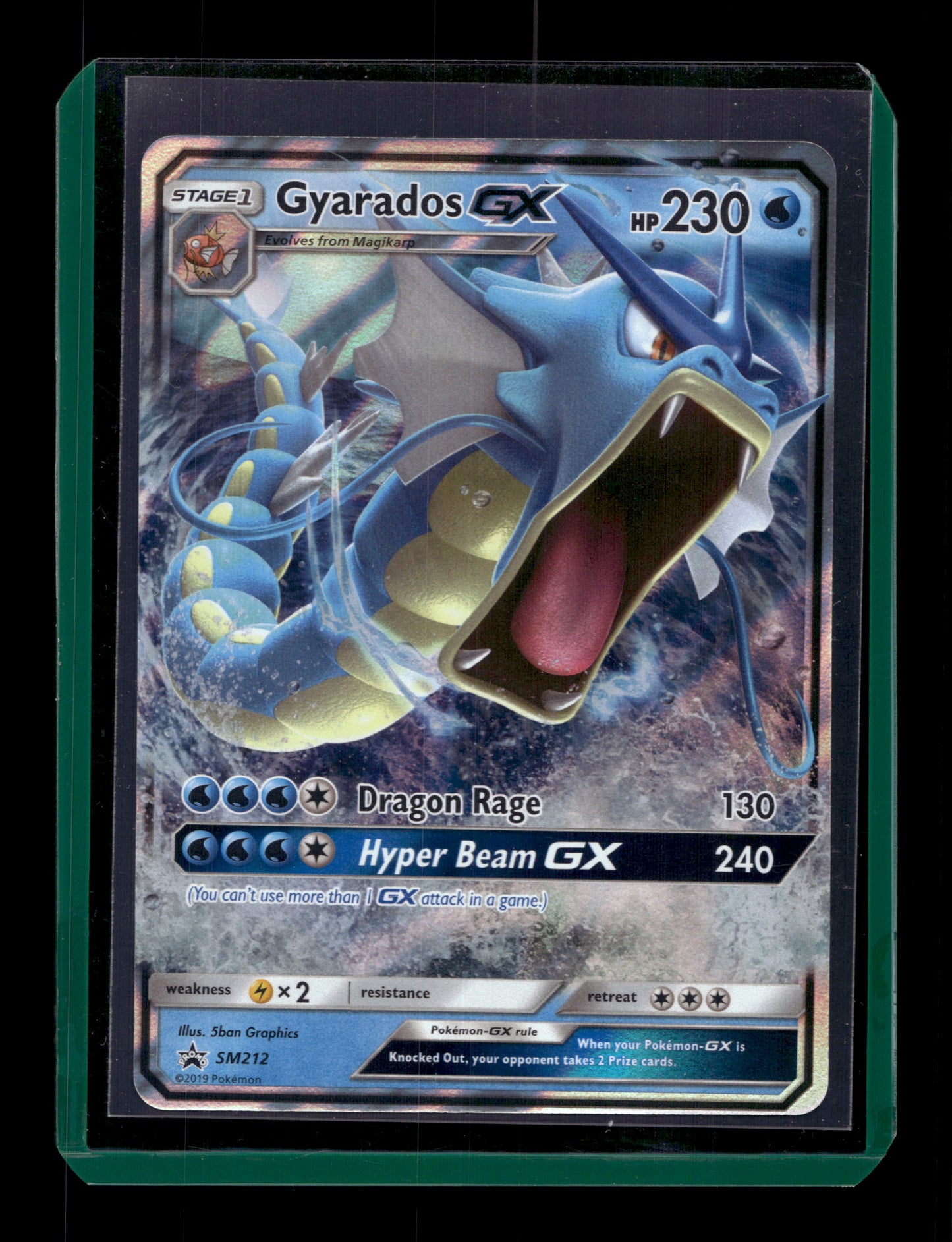 2019 Pokemon SM Promo SM212 Gyarados GX