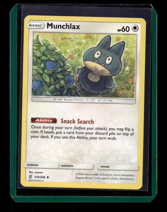 2019 Pokemon SM Unified Minds 173/236 Munchlax