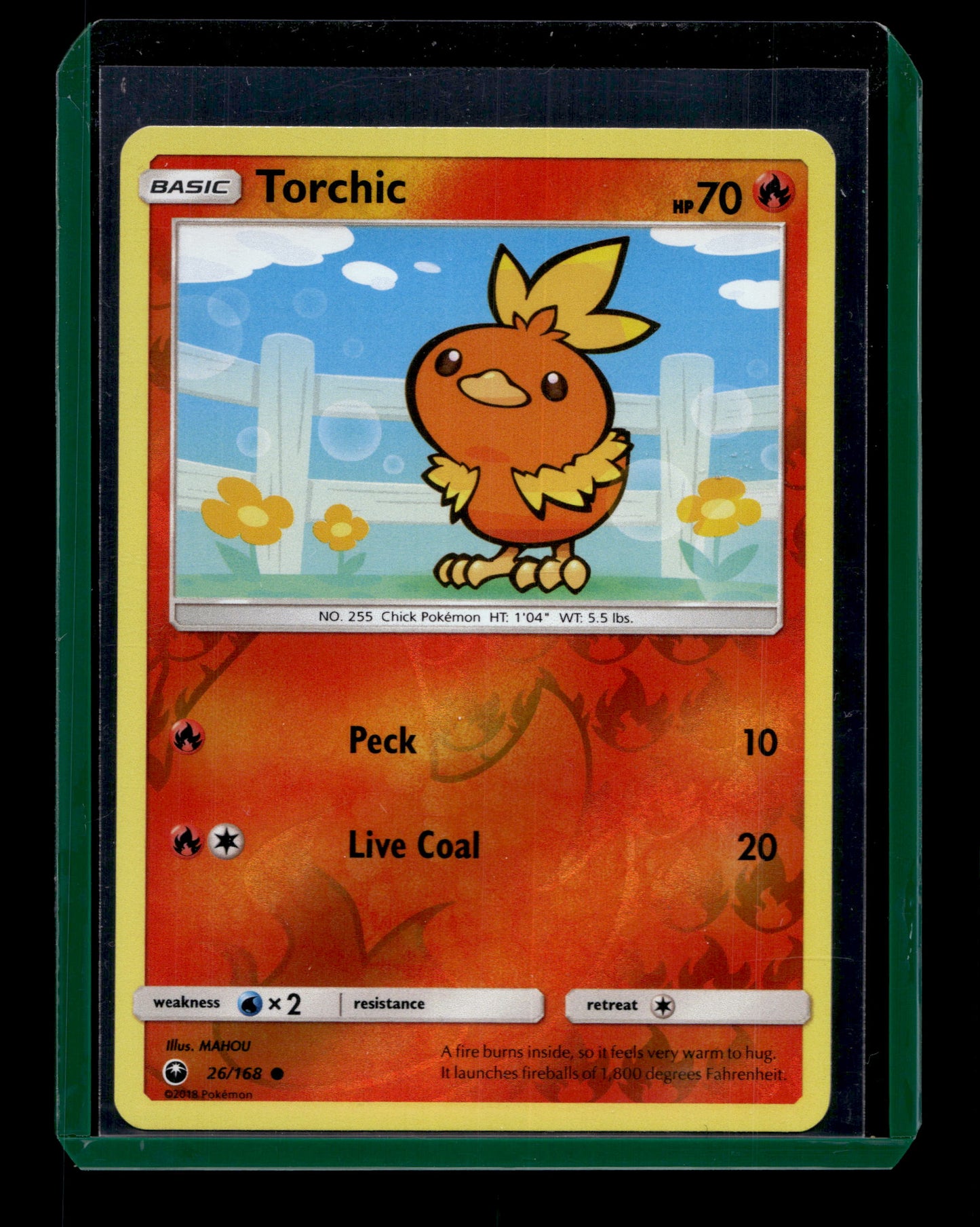 2018 Pokemon SM Celestial Storm 26/168 Torchic Reverse