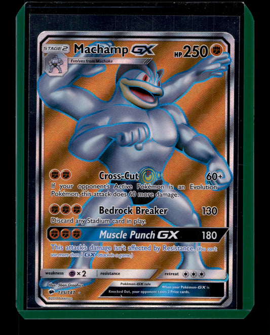 2017 Pokemon SM Burning Shadows 135/147 Machamp GX