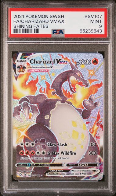 2021 Pokemon SWSH Shining Fates SV107/SV122 Charizard PSA 9