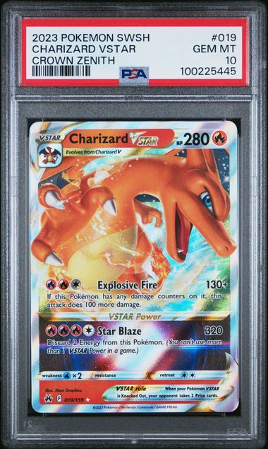 2023 Pokemon SWSH Crown Zenith 019/159 Charizard Vstar PSA 10