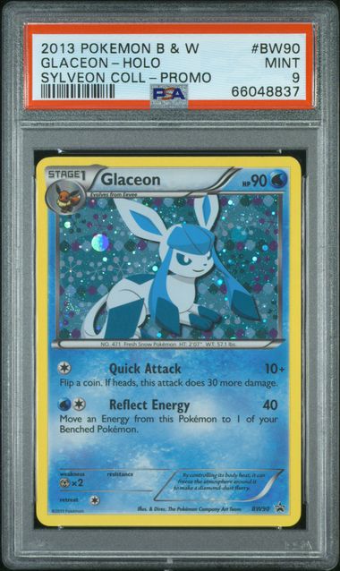 2013 Pokemon BW Sylveon Collection Promo BW90 Glaceon Holo PSA 9