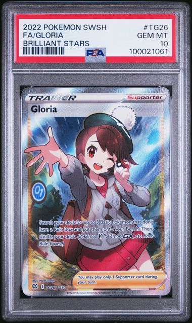 2022 Pokemon SWSH Brilliant Stars TG26/TG30 Gloria PSA 10