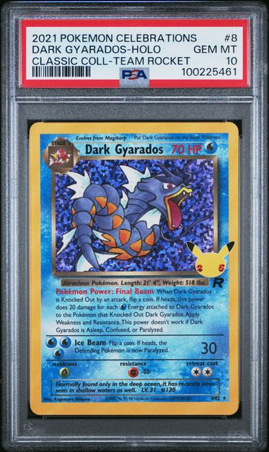 2021 Pokemon SWSH Classic Collection 8/82 Dark Gyarados Holo PSA 10